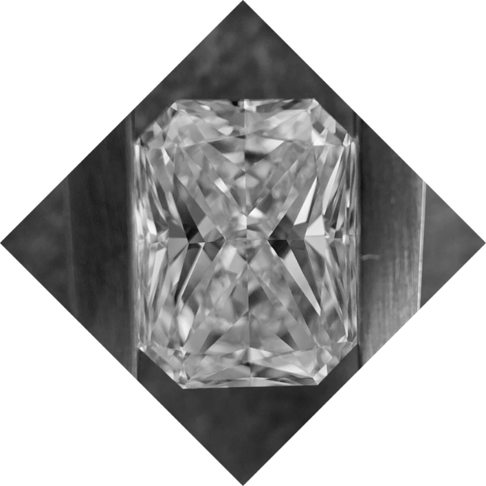 An exquisite diamond, expertly crafted with precision and showcasing its unique cut.